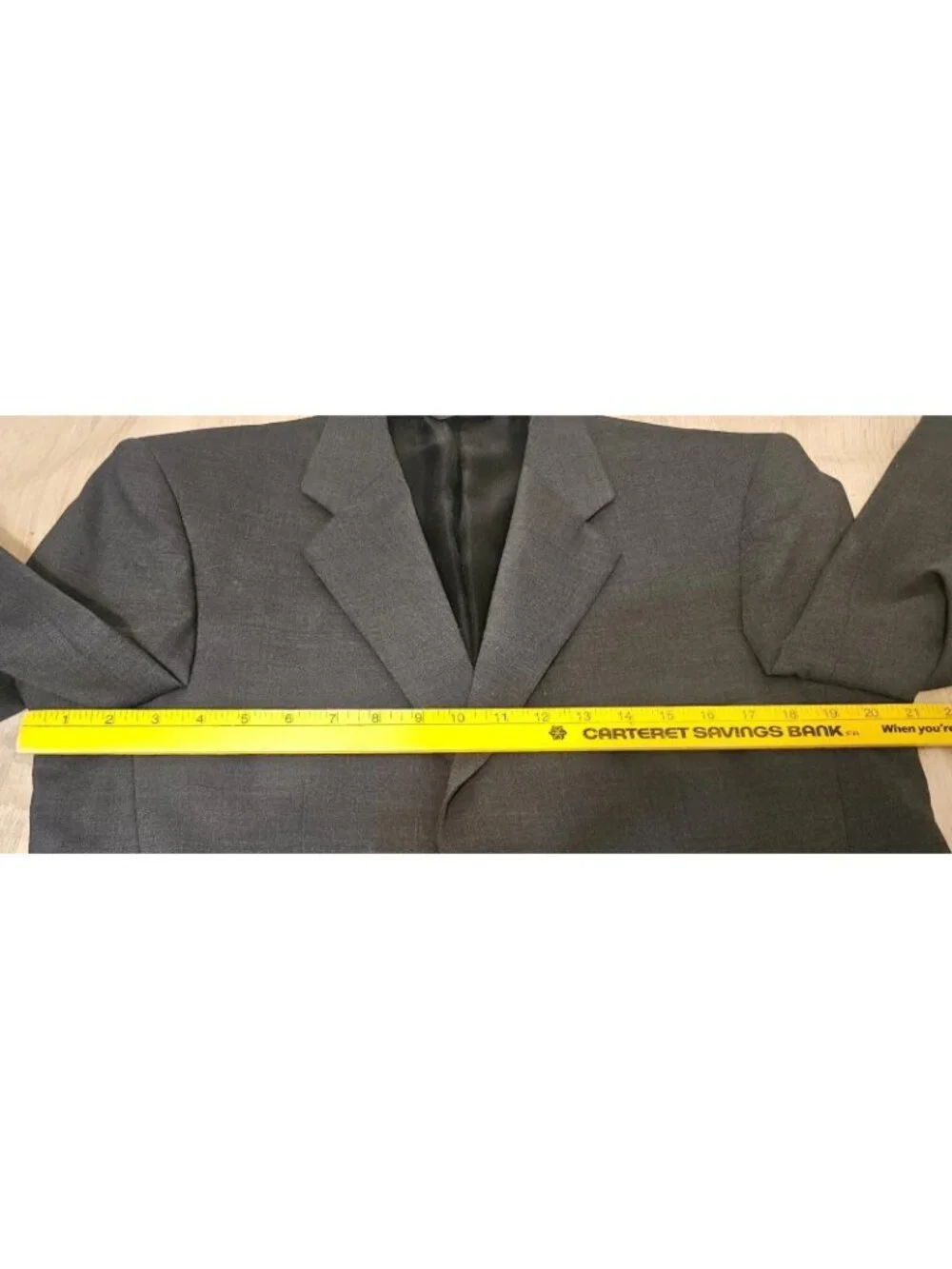 Banana Republic Mens Size 38S Classic Fit Charcoal Gray Blazer Suit Jacket